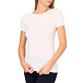 Women's modal T-shirt with silk white