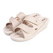 Milena women's gel wedge slides Beige