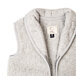 Wool Vest with Collar Light Grey