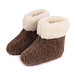 Kids’ TV Wool Slipper Boots Brown