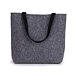 Felt Tote Bag with Short Straps Grey