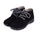 Women's Blanka Leather Ankle Boots with Wool Felt Black