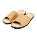 Men’s Summer Leather Open-Toe Slippers Light Brown