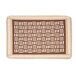 Cotton Bathroom Mat with Brown Pattern