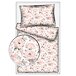 Flannel Bedding Flower Rose White