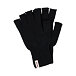 Merino fingerless gloves Woolee black
