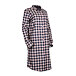 Women's flannel nightgown, checkered pink-blue