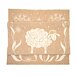Merino wool blanket with sheep beige