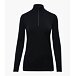 Women's wool zip-up sweatshirt ARCTIC Thermowave, black