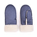 Wool velour mittens Blue