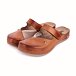 Women's leather slip-ons for bunions Leontyna Brown