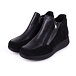 Women’s Marika Leather Ankle Boots with Zip Black
