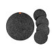 Set of Felt Coasters Black