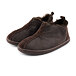 Women’s Petra Leather Slippers with Wool Lining Dark Brown