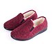 Women's Non-Slip Slippers with Wool Lining Red