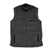 Sport Style Wool Vest Dark Grey