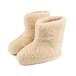 Wool TV Slipper Boots Beige