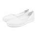 Women's leather ballerina flats Melisa white
