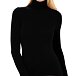 Women's long-sleeved turtleneck modal with cashmere black