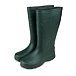 Men's high wellies with wool insole green