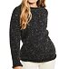 Women's wool sweater pullover black