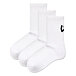 3 pairs of soft-footfall cotton socks white
