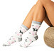 Socks with Merino sheep wool deer pink