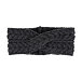 Supersoft Merino wool crossed headband dark gray