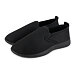 Men's breathable slip-on sneakers black