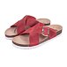 Women's anatomical cork slip-ons Martina Red
