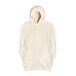 Extra-long wool hoodie Natural
