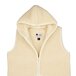 Hooded Wool Vest Natural