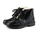 Women's Leather Winter Boots with Sheep Wool Amelie black