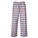 Women's flannel lounge pants, checkered, blue-red