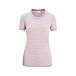 Women's T-shirt Merino Blend Wave SS Tee Stripe Icebreaker Purple Gaze