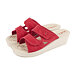 Milena women's gel wedge slides red