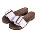 Women's Low Heel Clogs White