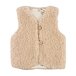 Kids’ Wool Vest with Lining Brown