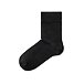 Loose Top Cotton Socks Black