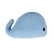 Wool pillow whale blue