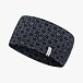 Women's Merino sheep wool headband SNOWFALL Thermowave gray
