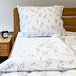 Flannel Bedding Flower Grass White