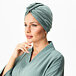 Muslin hair turban green