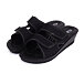 Milena women's gel wedge slides Black