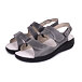 Women's "Hana" Orthopaedic Leather Sandals - Dark Grey