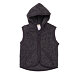 Kids’ Wool Hooded Vest Dark Grey