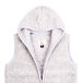 Hooded Wool Vest Light Grey