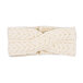 Supersoft Merino wool crossed headband natural