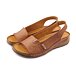 Women's orthopaedic leather sandals Vilma brown