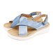 Women's leather sandals Danka blue